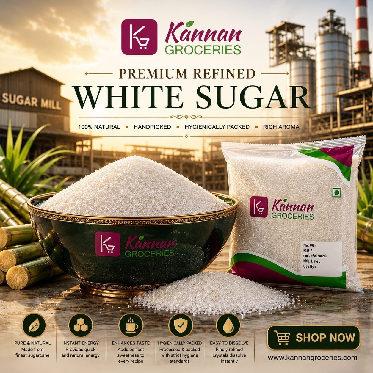 Premium Refined White Sugar