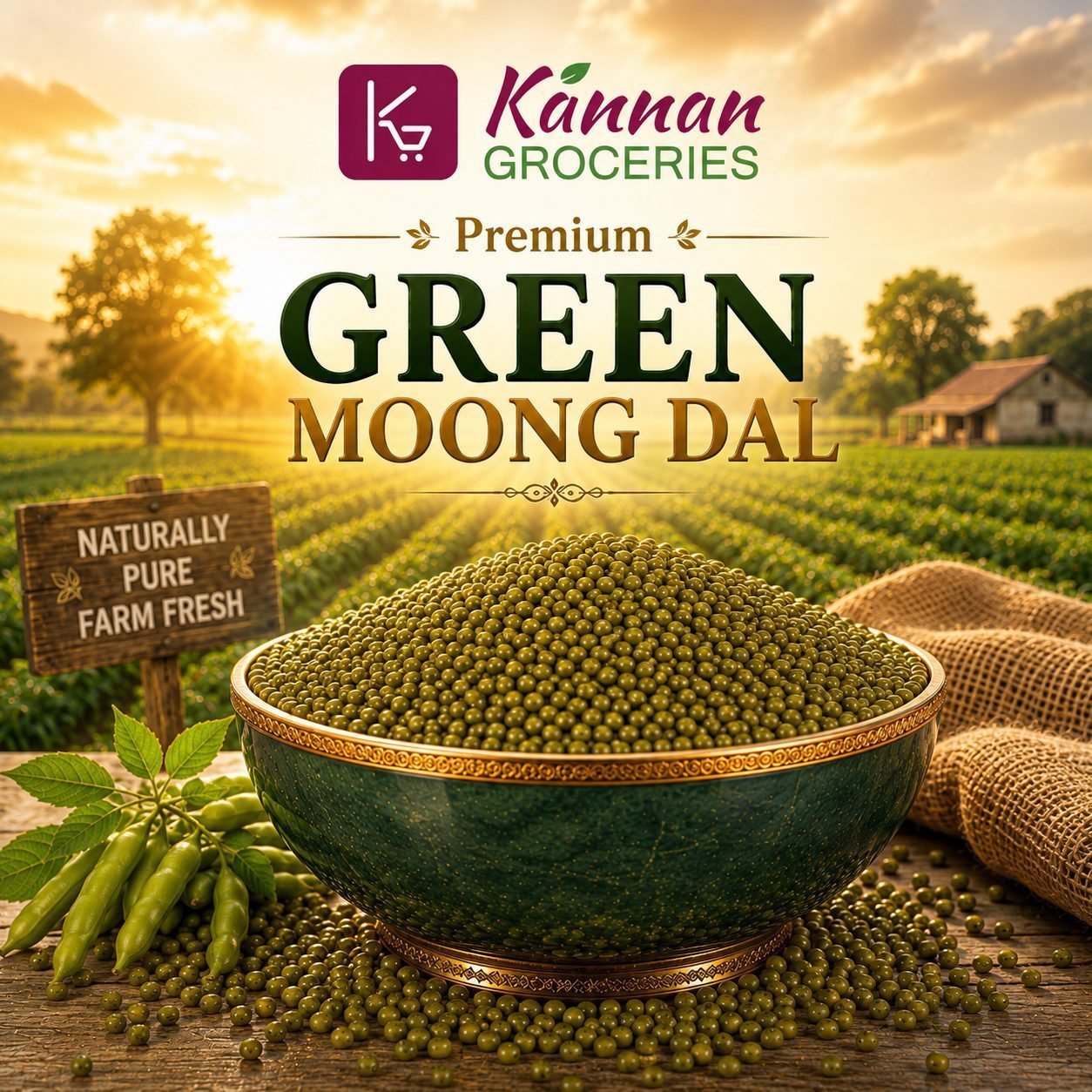 Premium Naatu Pacha Payiru / Country Green Moong Dal