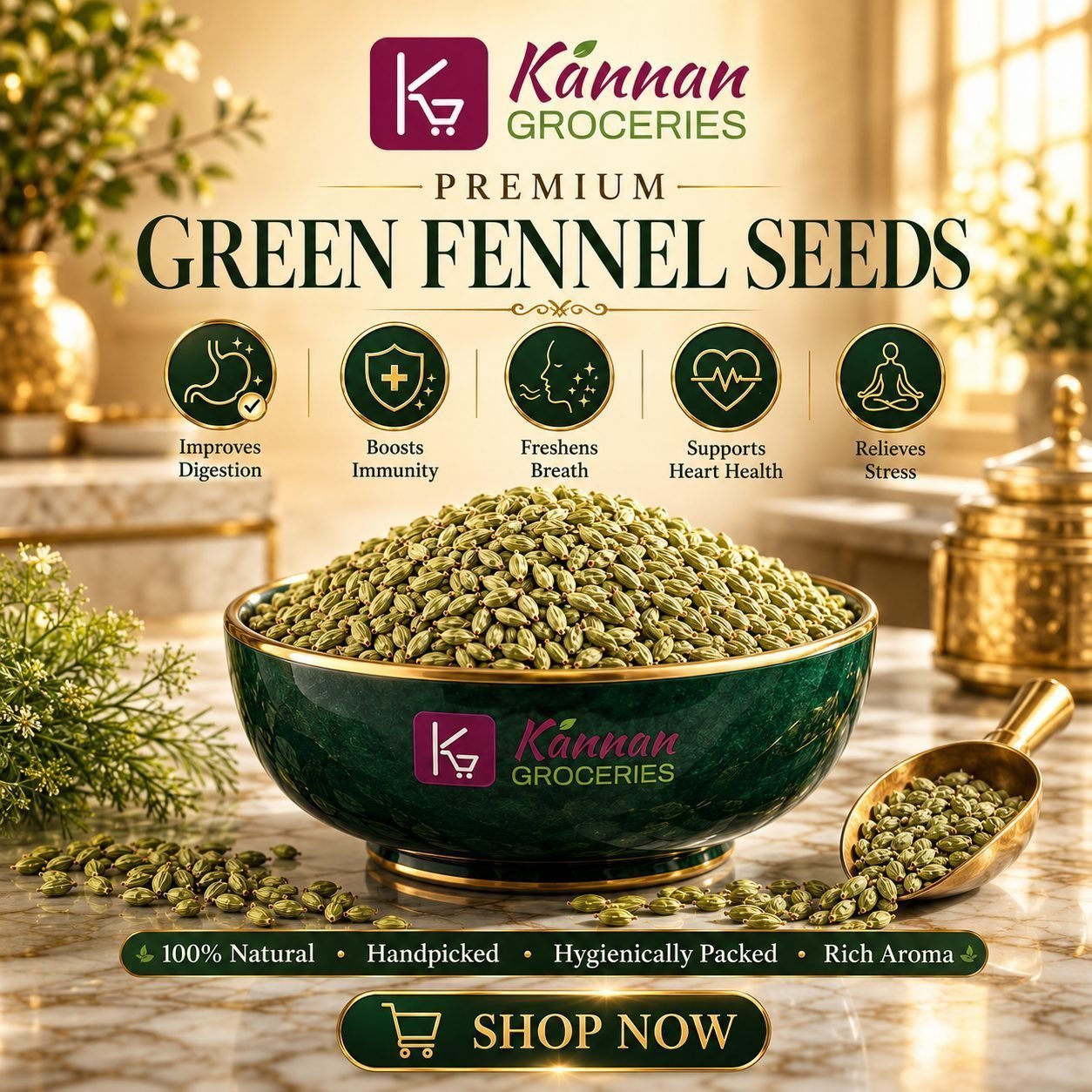 Premium Soambu / Fennel Seeds